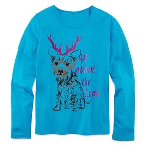 Total Girl Long Sleeve Graphic T shirt Girls